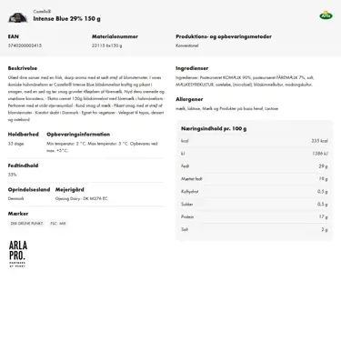 Download produktinformation