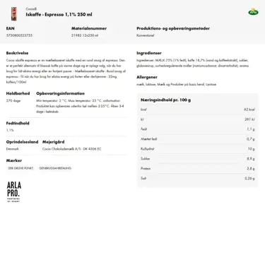 Download produktinformation