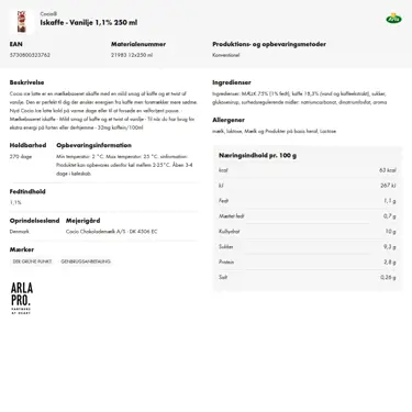 Download produktinformation