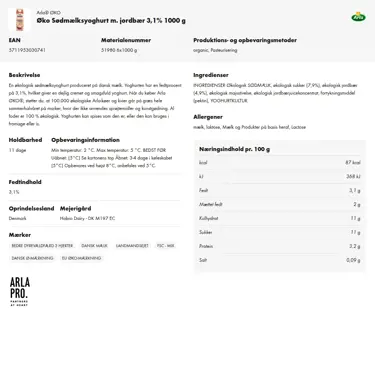 Download produktinformation