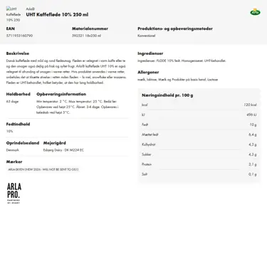 Download produktinformation