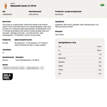 Download produktinformation