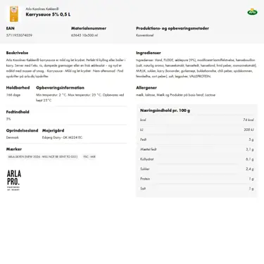 Download produktinformation