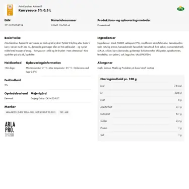 Download produktinformation