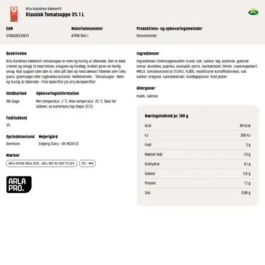 Download produktinformation