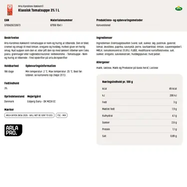 Download produktinformation