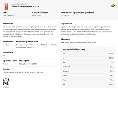 Download produktinformation