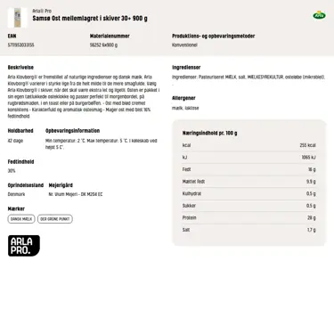 Download produktinformation