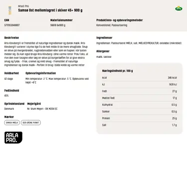 Download produktinformation