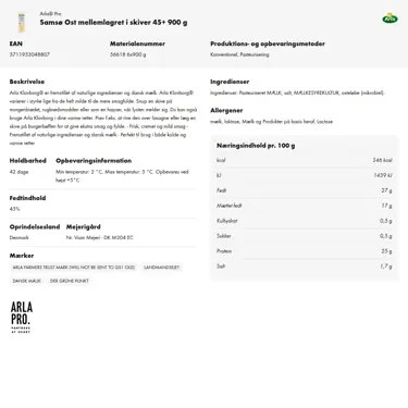 Download produktinformation