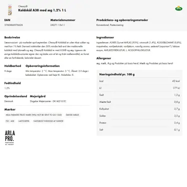 Download produktinformation