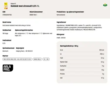 Download produktinformation