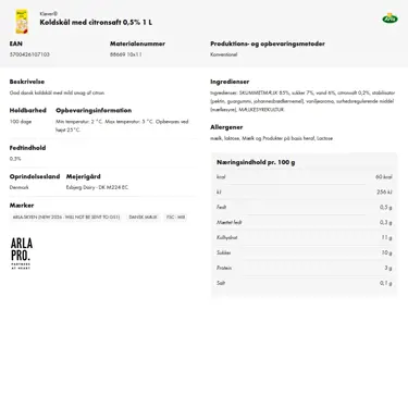 Download produktinformation