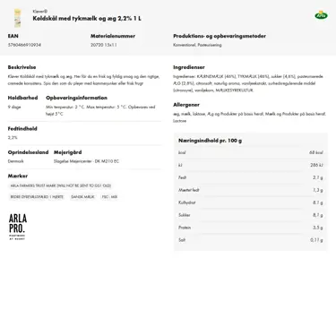 Download produktinformation