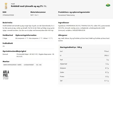 Download produktinformation