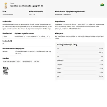 Download produktinformation