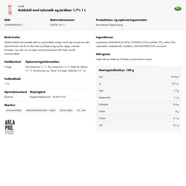 Download produktinformation