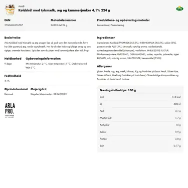 Download produktinformation