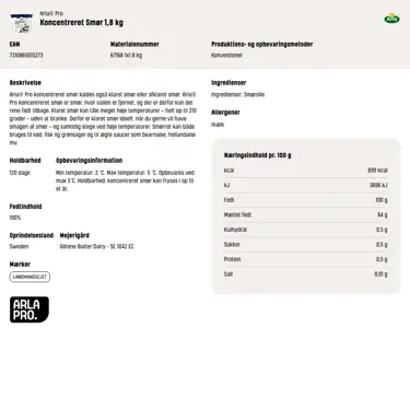 Download produktinformation