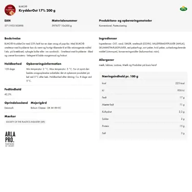 Download produktinformation