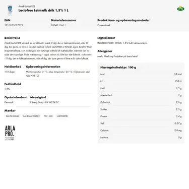 Download produktinformation