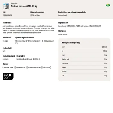 Download produktinformation