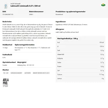 Download produktinformation