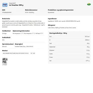 Download produktinformation