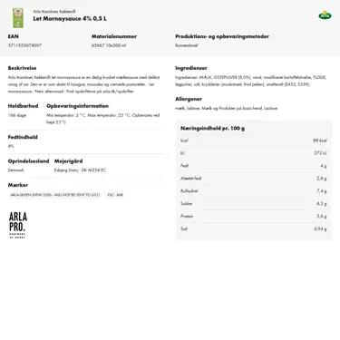 Download produktinformation