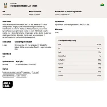 Download produktinformation