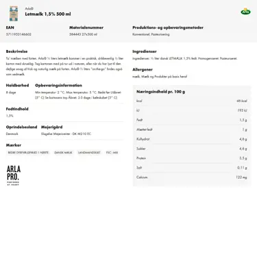 Download produktinformation