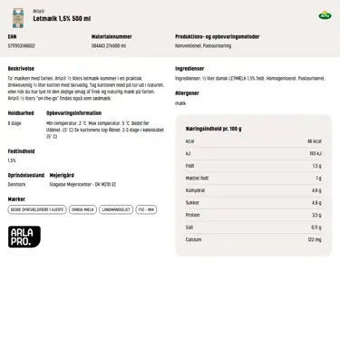 Download produktinformation