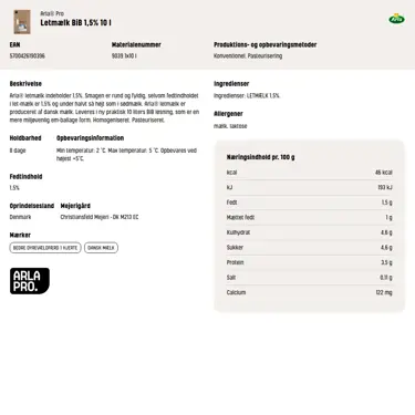 Download produktinformation