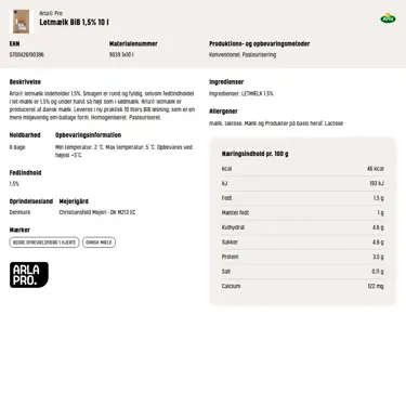 Download produktinformation