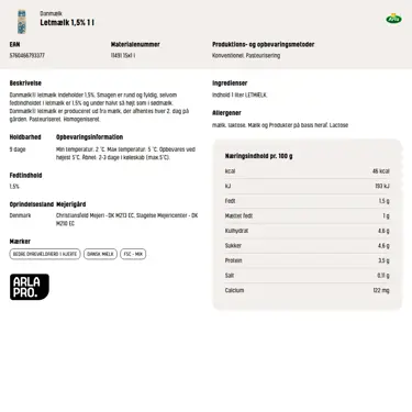 Download produktinformation