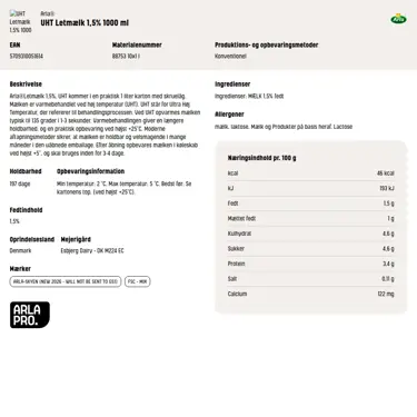 Download produktinformation