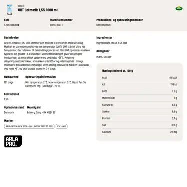 Download produktinformation