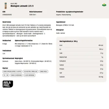 Download produktinformation