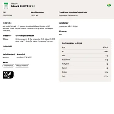 Download produktinformation