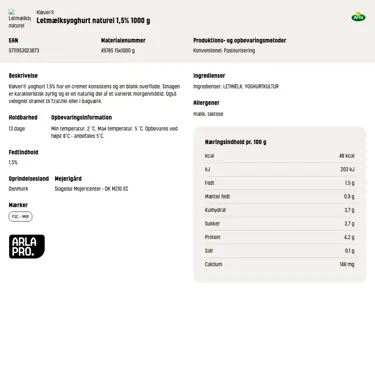 Download produktinformation