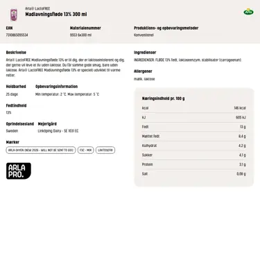 Download produktinformation