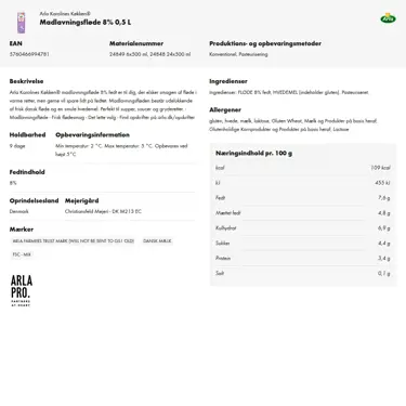 Download produktinformation