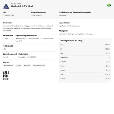 Download produktinformation