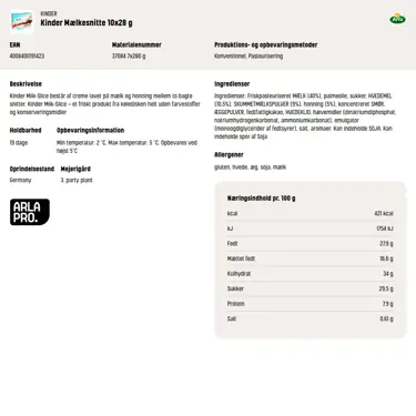 Download produktinformation