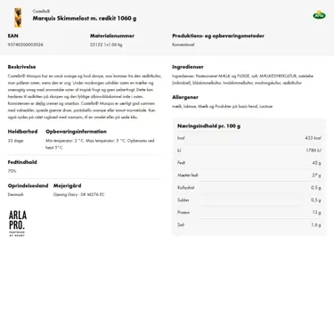 Download produktinformation