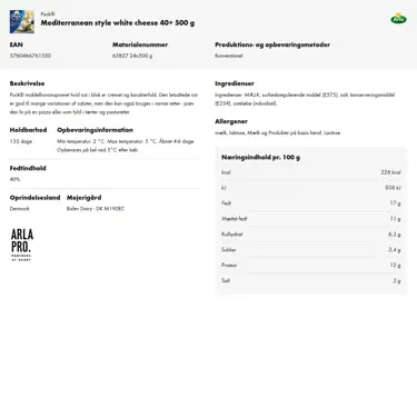 Download produktinformation