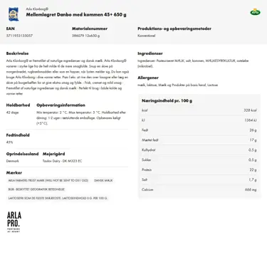 Download produktinformation