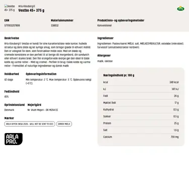 Download produktinformation