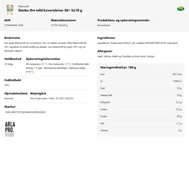 Download produktinformation