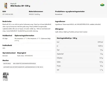 Download produktinformation